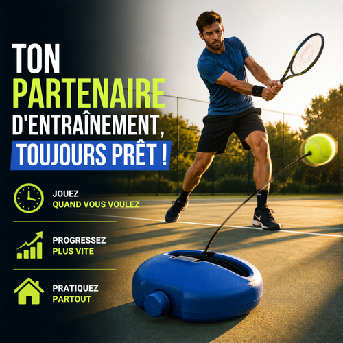 Tennix Rebound — L'appareil de tennis qui te renvoie la balle à chaque coup